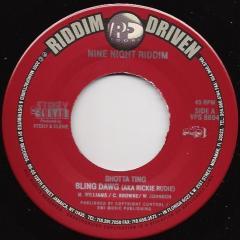7-дюймовая пластинка BLING DAWG / BUCCANEER - Shotta Ting / Balm VPS8694 Riddim Driven, Ямайское регги, ска и даб, б/у