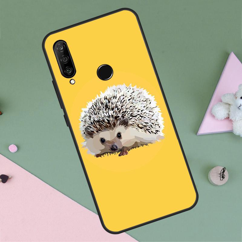 Животное Ежик Для Huawei P40 P20 P30 Lite P60 Pro Nova 10 9 SE 5T 12i 12s 11i Y91 Y90 Y60 Y70 Y72 Y61 Чехол