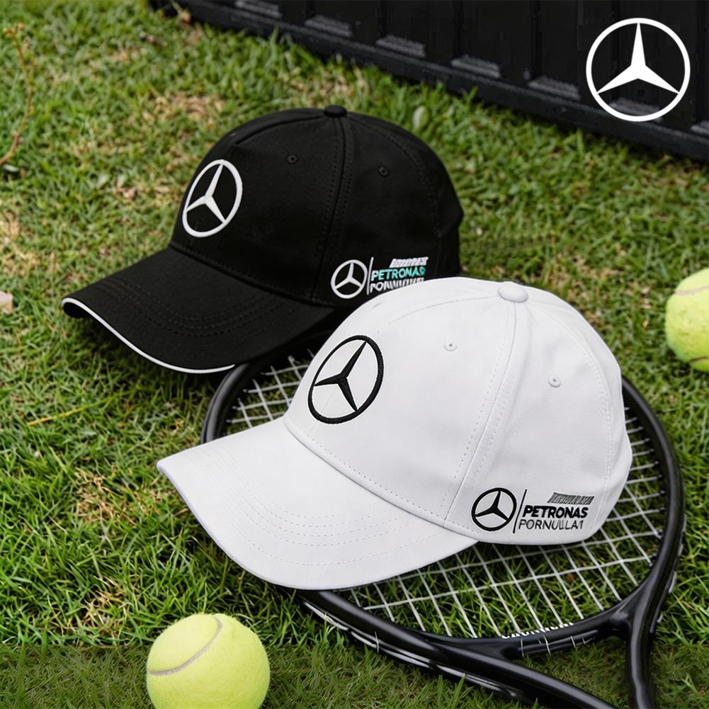Adjustable UV Protection Baseball Cap With Benz Logo Outdoor Sun Hat For Mercedes-Benz GLC X253 X254 C-Class W205 W206 A-Class OU7