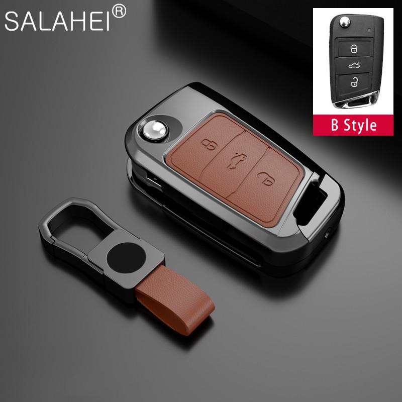 Чехол для автомобильного ключа для Volkswagen Bora Polo Tiguan Jetta Passat Golf 7 MK7 Tiguan MK2 для Skoda Octavia A7 SEAT Ateca Leon FR 2 Ibiza