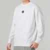 Puma Solid Color Logo Print Crew Neck Sweatshirt Unisex Tops White 535382-02