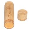Tea Box Round Bamboo Tea Canister Portable Storage Container Box Holder for Tea Coffee Beans Nuts Home Office Bamboo