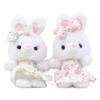 Cute Plush Bunny Doll Keychain Accessory Soft Pp Cotton Adorable Rabbit Figurine In Colorful Dress