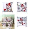 Восхитительная 18-дюймовая рождественская наволочка с Санта-Клаусом и снеговиком для праздничного декора дивана