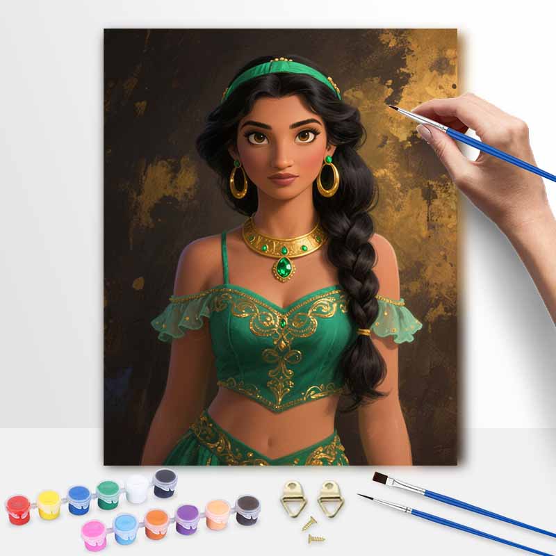 Disney Принцесса масляная живопись ручная роспись набор для творчества раскрашивание painting ручная работа DIY домашний декор подарок