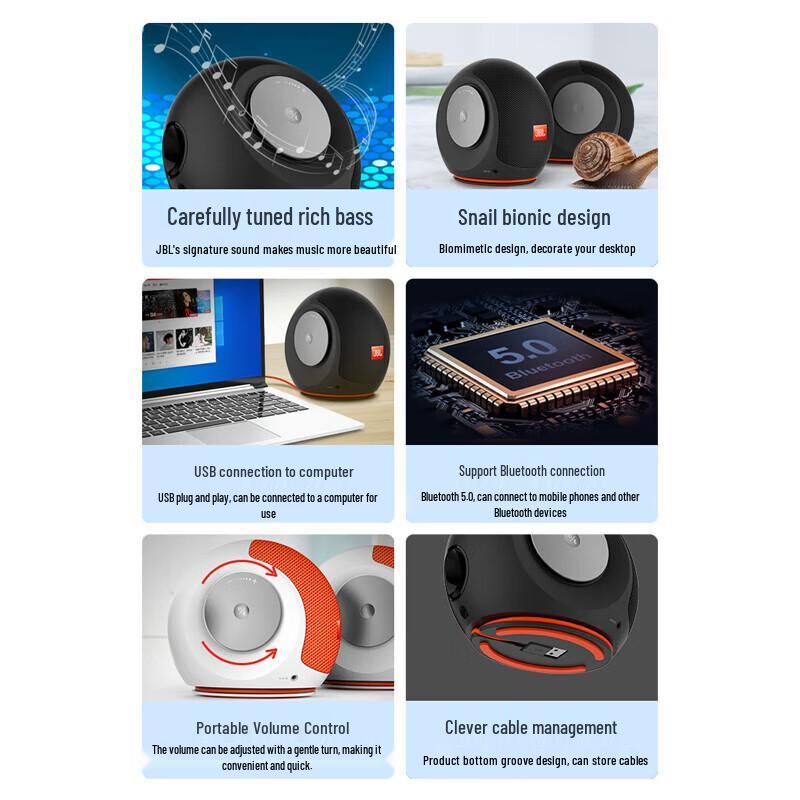 JBL Pebbles Mini BT2 Настольный Bluetooth-динамик