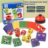 Face Changing Cube Building Blocks Fun Tabletop Parent-Child Board Game Early Education Wooden Puzzle Block Toys For Boys Girls