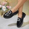 2024 новые весенние и осенние женские повседневные туфли маленькие кожаные туфли женские туфли с круглым носком женские туфли на платформе одинарные женские