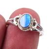 Кольцо из стерлингового серебра 925 пробы с натуральным австралийским опалом S.7 R8B31
