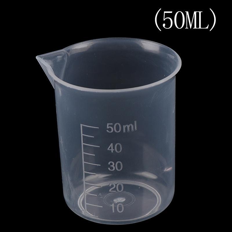 6Pcs/set 20ml/30ml/50ml/250ml/500ml/1000ml Clear Plastic Graduated Measuring Cup for Baking Beaker Liquid Measure Jug Cup Container