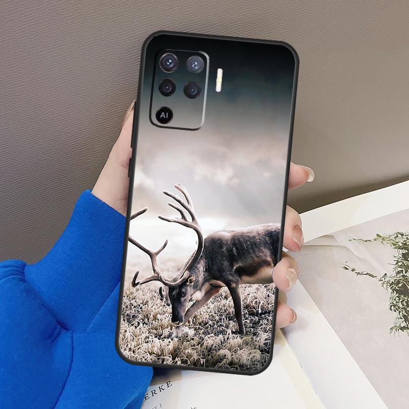 Камуфляжный чехол с изображением оленя для OPPO A5 A9 A31 A53 2020 A53S A1K A15 A16 A52 A72 A92 A83 A91 A54 A74 A94, чехол