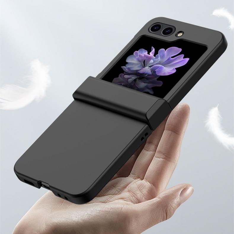 Складной чехол для ПК с защитой от падения для Samsung Galaxy Z Flip 5 5G Flip4 Flip5 Flip 4 3 Flip3 Zflip3 Zflip5, чехлы без отпечатков пальцев