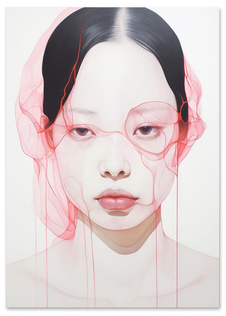 Плакат светлый портрет современная картина