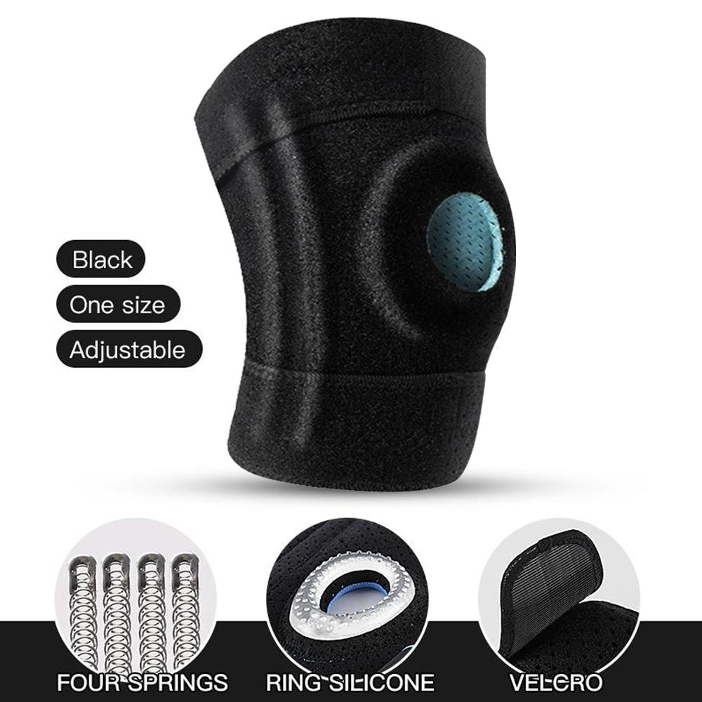 1 пара наколенников большого размера, гелевые подушечки для надколенника и боковые стабилизаторы для разрыва мениска, артрита и восстановления после травм, максимальная поддержка