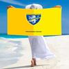 Пляжное полотенце с принтом Frosinone Calcio, Большое, Мягкое, Быстросохнущее, для Пляжа, Кемпинга, Плавания