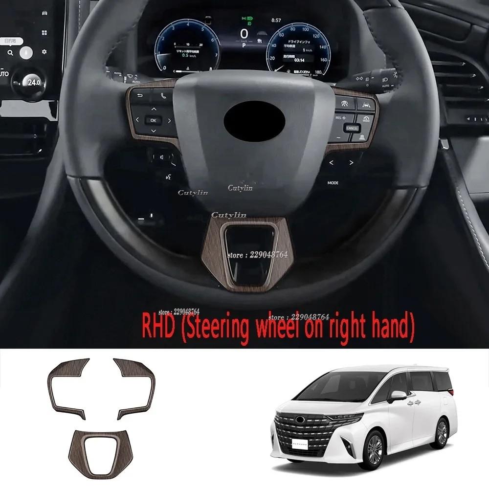 For Toyota Alphard Vellfire 40 Series 2024 ABS Wood Door Handle Window Switch Gear Shift Panel Cover Interior Accessories