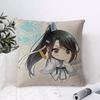 Mo Dao Zu Shi Cushion Cover Eco Linen Pillow Case DoubleSided Print Breathable Durable Zipper Home Decor Gift