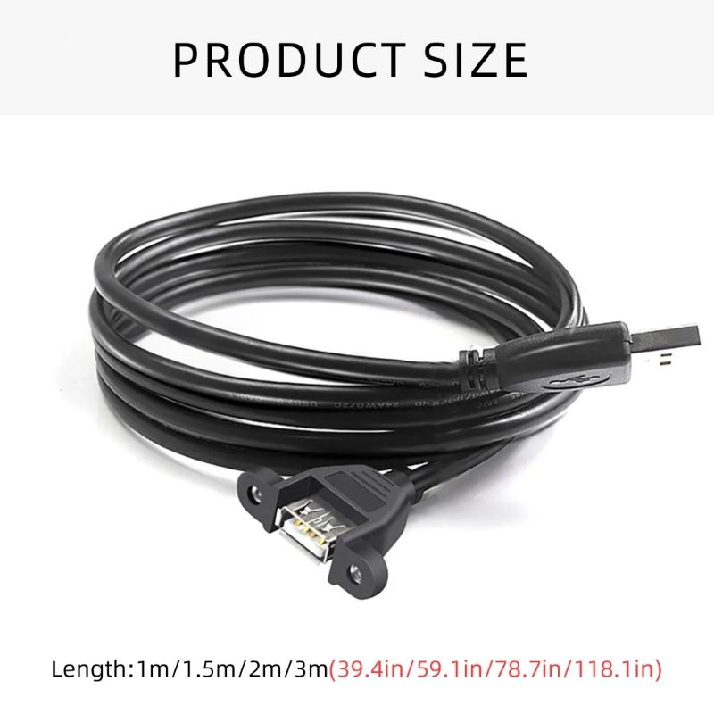 USB 2.0 Male to Female Adapter Cable Converter Cord Quick Charging Wire Line Support 480Mbps Data Transmission Speed
