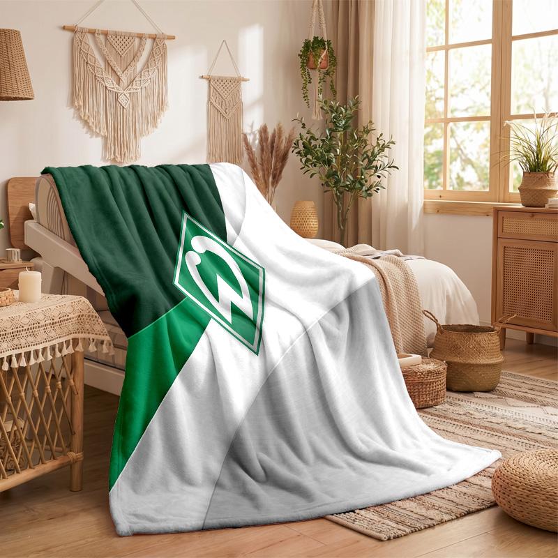 Werder Bremen Football Print Flannel Blanket Soft Warm Sofa Bed Throw Blanket For Home Office Bedroom