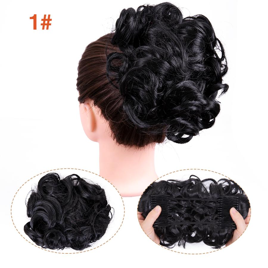 Грязная расческа на заколке для волос в виде пучка, 1 шт., взлохмаченная прическа, наращивание волос, пучок, вьющиеся шиньоны, резинки для волос для женщин и девочек