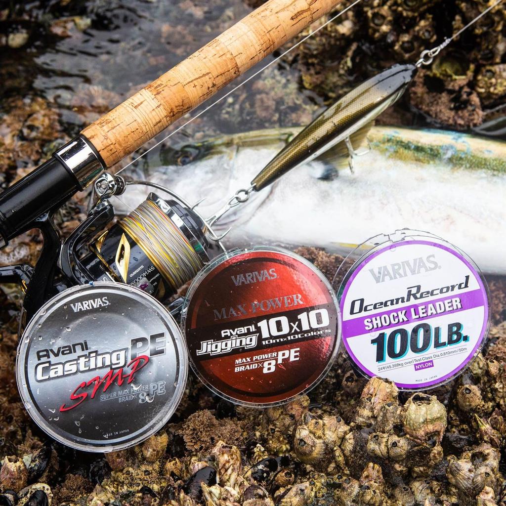 Maurice VARIVAS Leader Ocean Record Shock Leader Nylon 50m 150lb Misty Purple #40