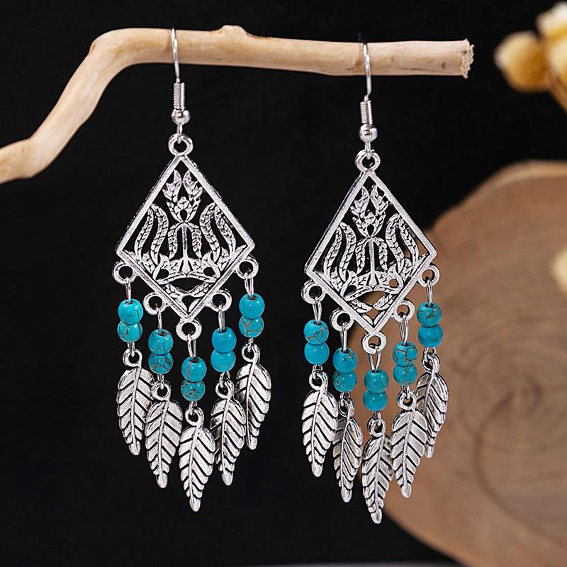 Bohemian Tassel Earrings Retro Ethnic Style Earrings Personalized Temperament Earrings