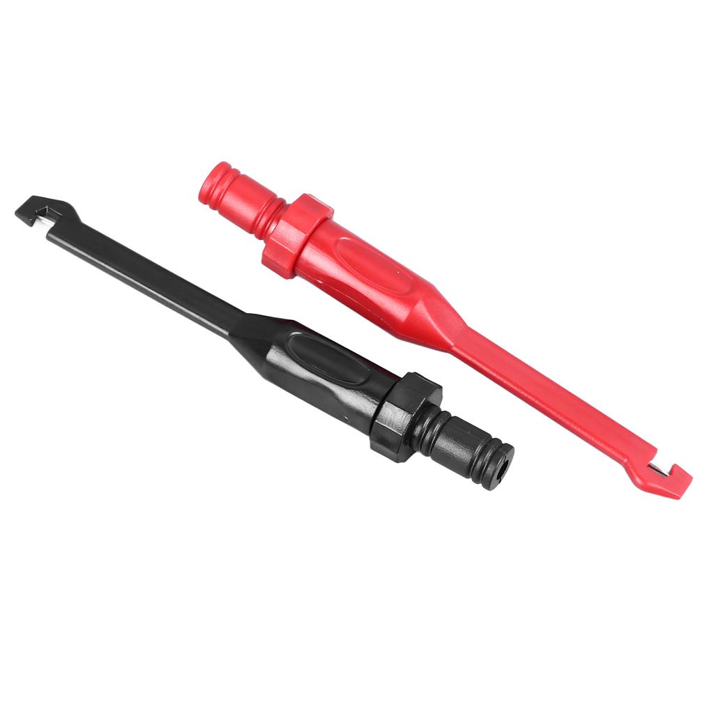 2 шт. Тестовый крючок-зажим с разъемом типа «банан» 4 мм, аксессуары для мультиметра черного и красного цвета для тестирования измерений