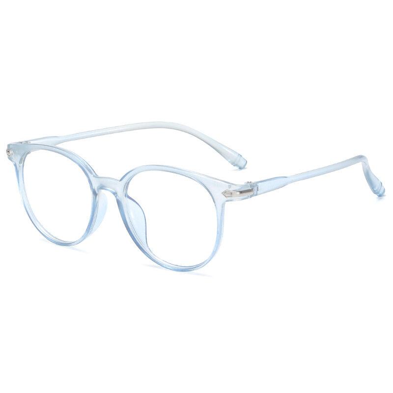 Очки для глаз, маленькие очки в оправе, женские очки в стиле ретро, ​​женские новые модные очки в оправе, персонализированное плоское зеркало, прозрачный желеобразный цвет