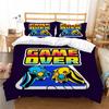 Комплект постельного белья с 3D геймерским принтом, удобное одеяло, пододеяльник, студенческая кровать в общежитии, пододеяльник из полиэстера