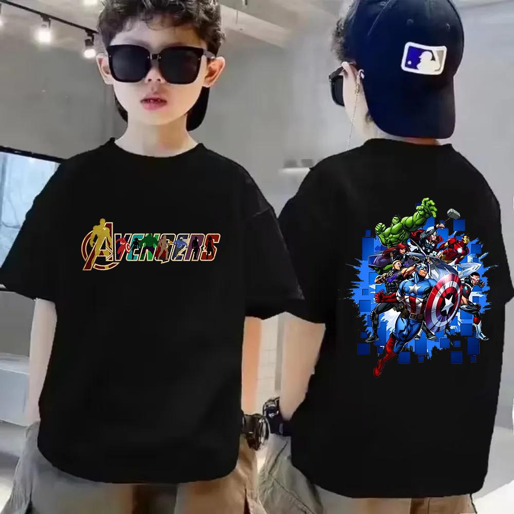 Summer Children's Cartoon Casual T-shirt Super Hero Boys and Girls Comfortable Children's T-shirt