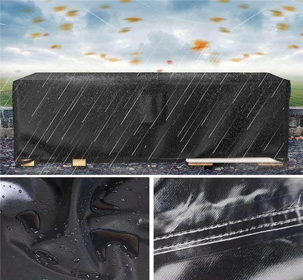 Tarpaulin cover for garden furniture, large, waterproof, high-quality table