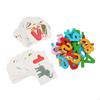 Abc Wooden Letters and Numbers Double Side Animal Patterns Preschool Game for Children Preschoolers