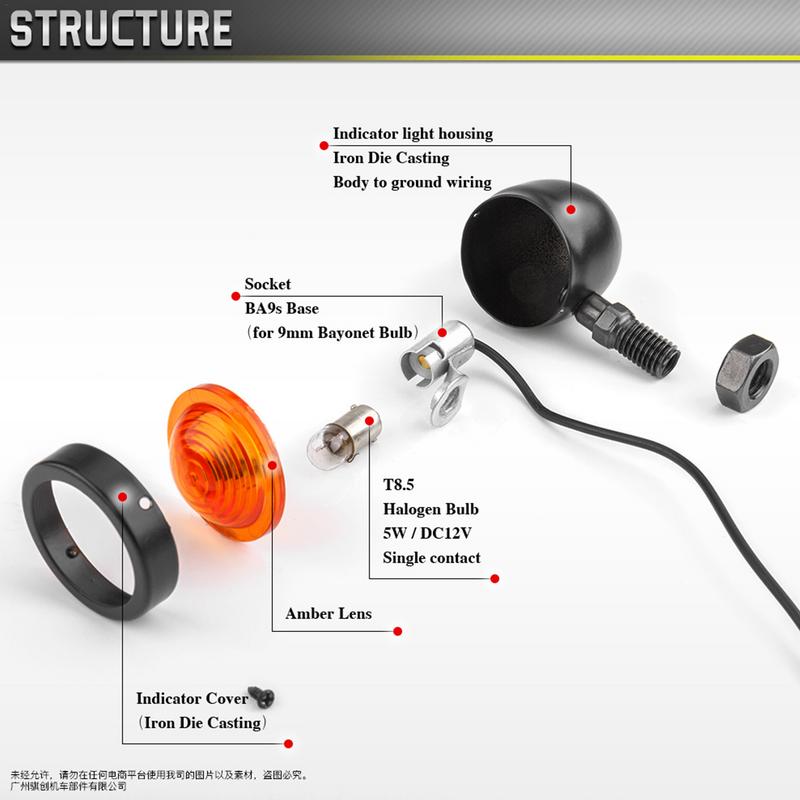 Указатель поворота мотоцикла 2 шт. Мини круглые ходовые огни для поворота мотоцикла дневные ходовые огни мотоцикла для задней и передней части
