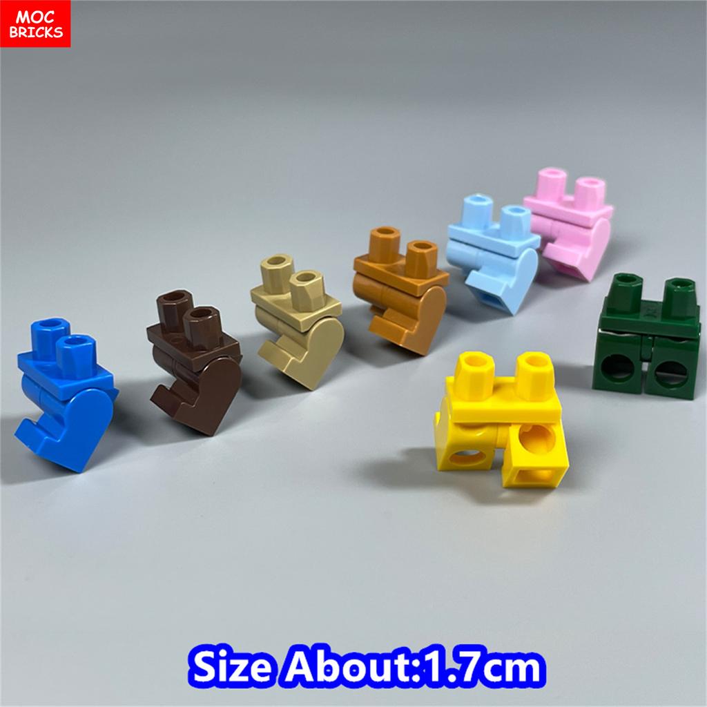 8 шт. Кубики MOC 17 мм Брюки Подвижные Короткие Ноги 970 см00 Часть Тела Одежда Модель Фигурка Сборка Строительные Блоки Игрушки Подарки