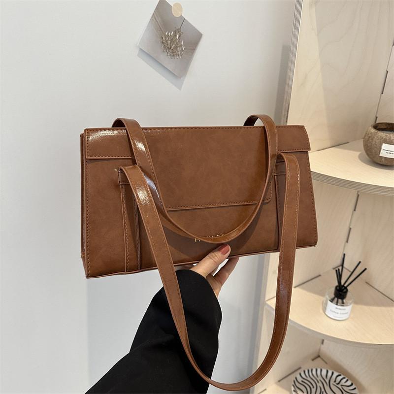 Elegant Pu Leather Shoulder Bag For Women Stylish Small Crossbody Bag Daily Use