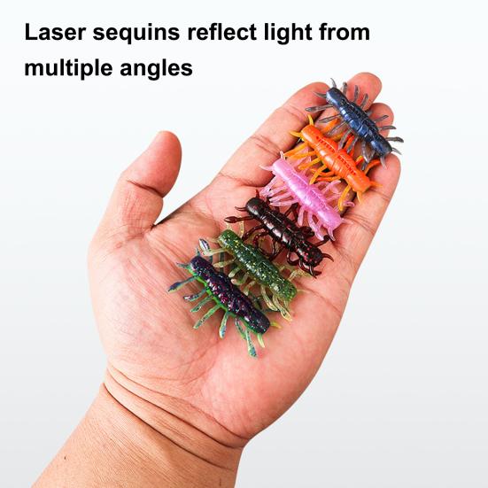 4 шт. мягкие бионические рыболовные приманки для креветок Shake, реалистичный дизайн, тонущие приманки, пресноводные, яркие цвета, естественное плавание, рыболовные снасти на открытом воздухе