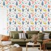 Forest wallpaper with animals in love for the living room and bedroom 50x1000