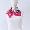 Aurora Bó Lè Floral Silk Small Square Scarf