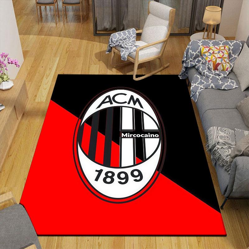 ACM Flannel Printed Carpet, Home Sofa Decoration for Living Room & Bedroom, Non‑Slip Play Flannel Floor Mat for Game Room