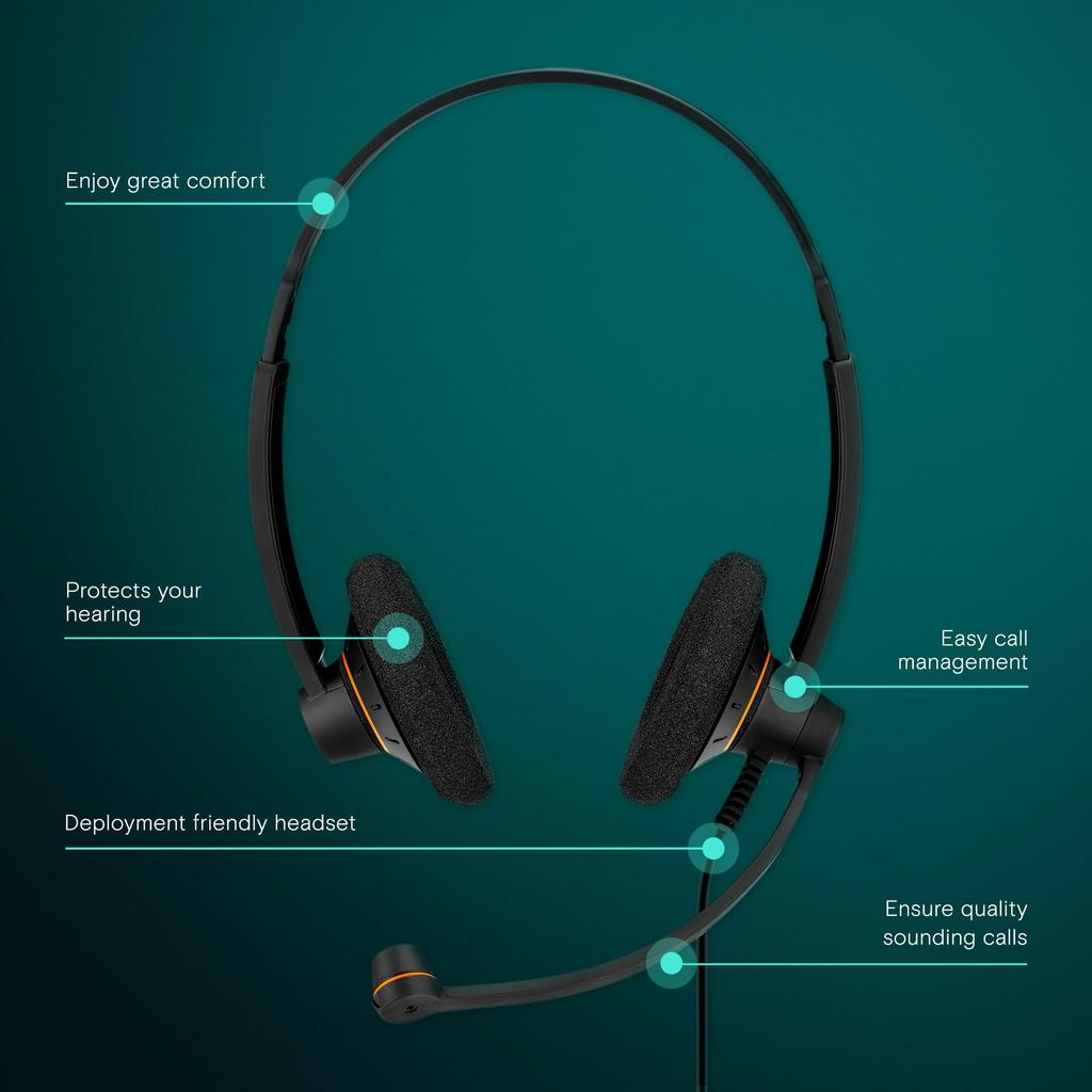 Sennheiser SC 60 USB ML стереогарнитура начального класса USB с функцией управления вызовами 504547