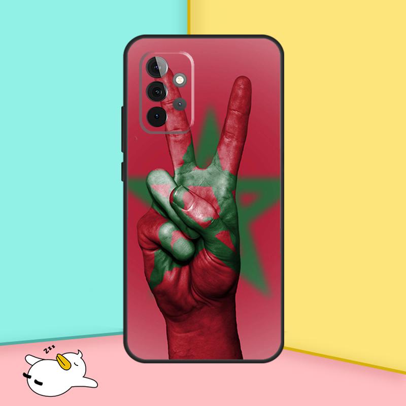 Morocco Flag Case For Samsung Galaxy A55 A35 A25 A15 A51 A71 A12 A32 A52 A13 A33 A53 A14 A34 A54 Cover