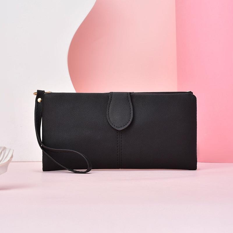 IELGY Korean Style Long Large Capacity Zipper Wallet Women