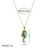 Fashion Necklace Pendant Creative Style Style Modern Stainless Steel Trend Diamond Plated Blue Literature And Art