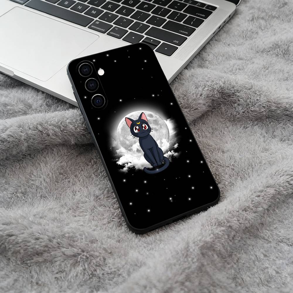 Черный мягкий силиконовый чехол для телефона S-Sailor- Moon для Samsung Galaxy A73, A71, A72, A70, A53, A52, A51