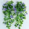 Artificial Flower Simulation Rattan Fake Plant Wall Hanging Morning Glory Flower Wedding Decorative