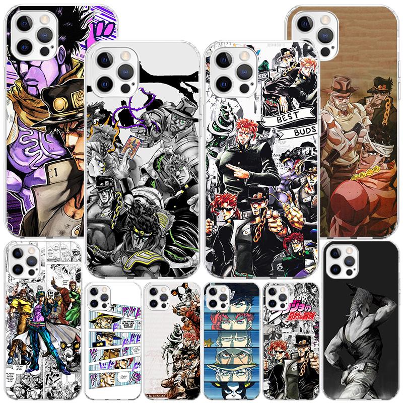 Чехол для телефона JoJo's Bizarre Adventure Stardust Crusaders Для iPhone 17 Air 16 Pro Max 16E 15 + 14 Plus 11 12 13 Mini 7 8 SE Подарок P