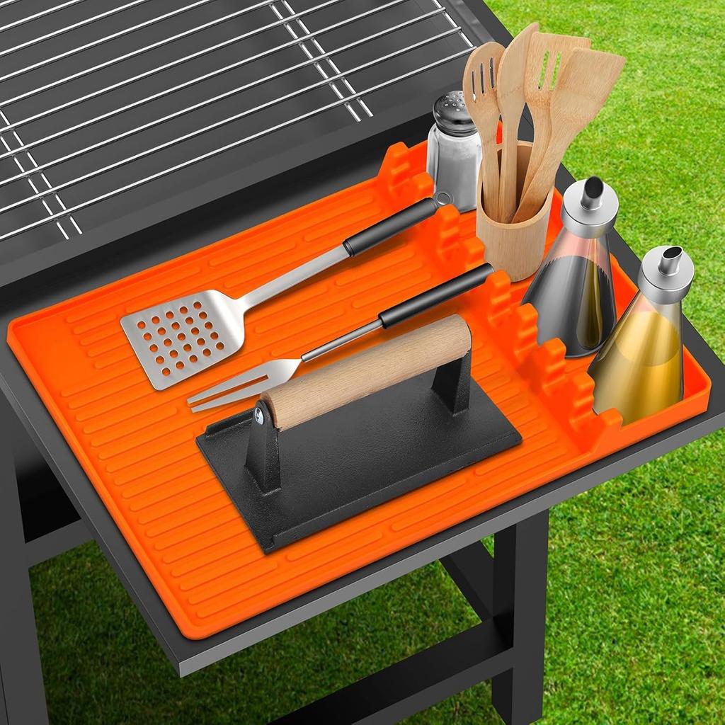 Silicone Mat for Blackstone, 16 * 11.5 In Food Grade Silicone Oven Tool Mat, Perfect Blackstone Grid Accessories.