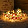 Christmas Decorative String Lights: Copper Wire Snowman, Santa Claus, Tree