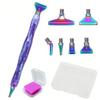 Diamond Painting Tool Kit, A DIY Diamond Embroidery Accessory Set for Craft Lovers and Beginners, Includes A Diamond Pen with Resin and 6 Metal Tips