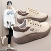 New Women's Shoes 2025 Spring Thick Sole Elevated Shoes Sports Shoes Women's Shoes Student Street Casual Board Shoes